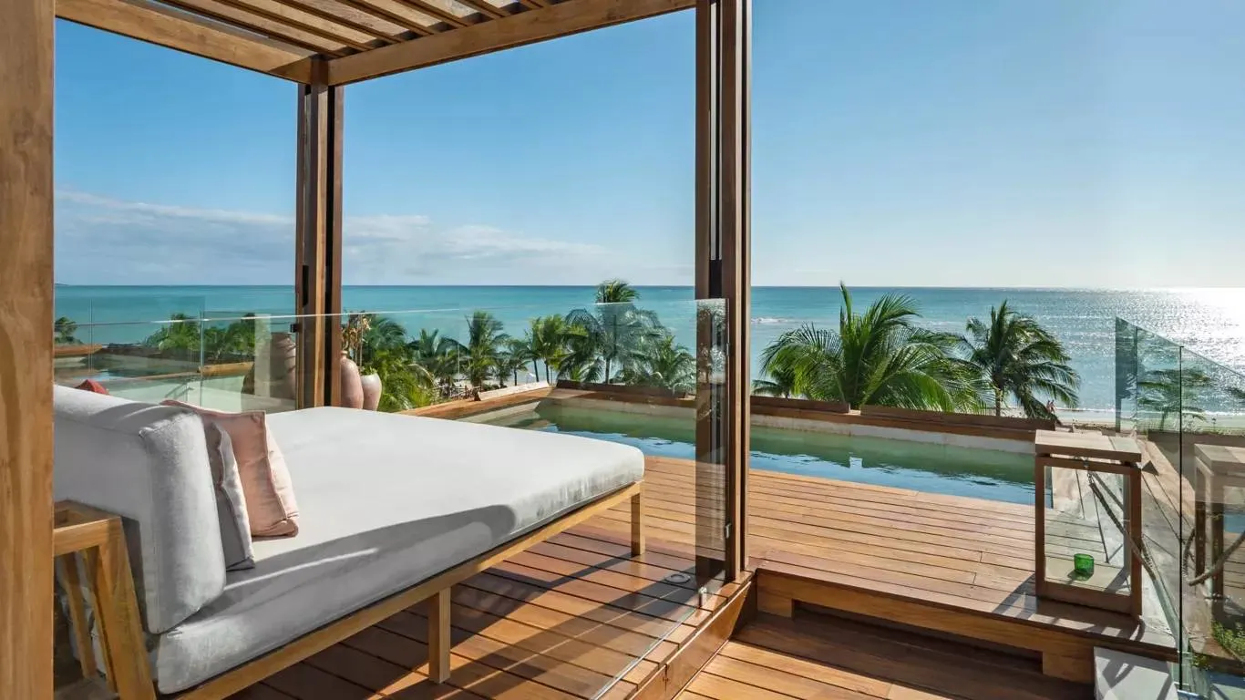 Rosewood Mayakoba rooftop-oceanview-best hotel suite-rooftop